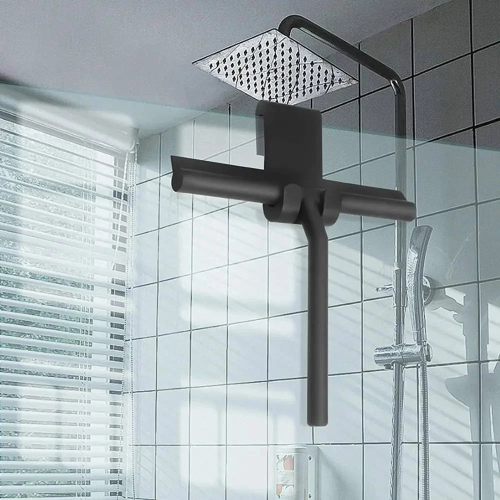 Shower Squeegee Silicone Blade Ergonomic Handle Streak-Free