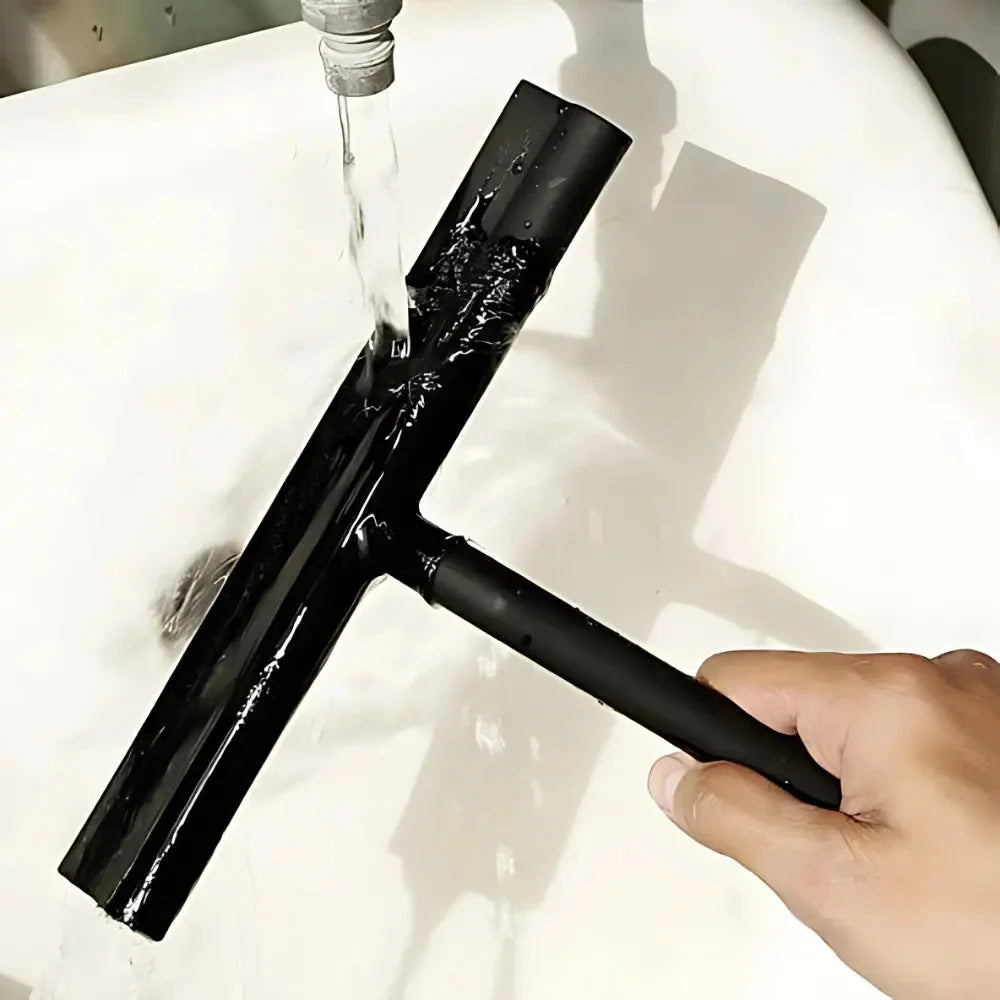 Shower Squeegee Silicone Blade Ergonomic Handle Streak-Free