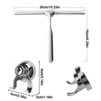 Shower Squeegee Stainless Steel Flexible Rubber Blade