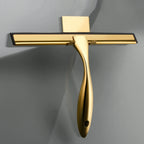 Shower Squeegee Stainless Steel & Silicone Blade Ergonomic Handle