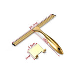 Shower Squeegee Stainless Steel & Silicone Blade Ergonomic Handle