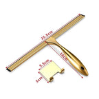 Shower Squeegee Stainless Steel & Silicone Blade Ergonomic Handle