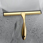 Shower Squeegee Stainless Steel & Silicone Blade Ergonomic Handle