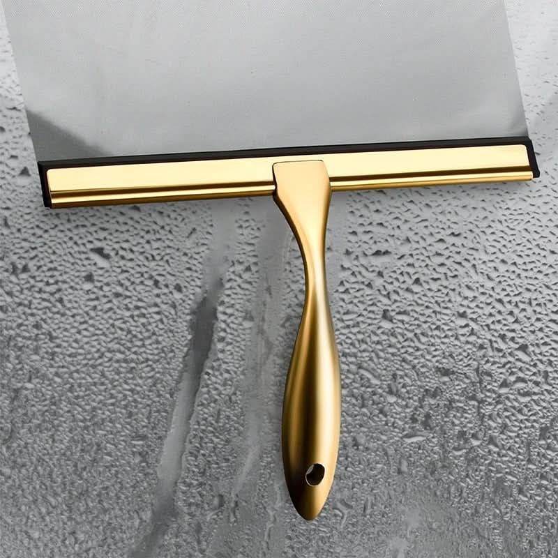 Shower Squeegee Stainless Steel & Silicone Blade Ergonomic Handle