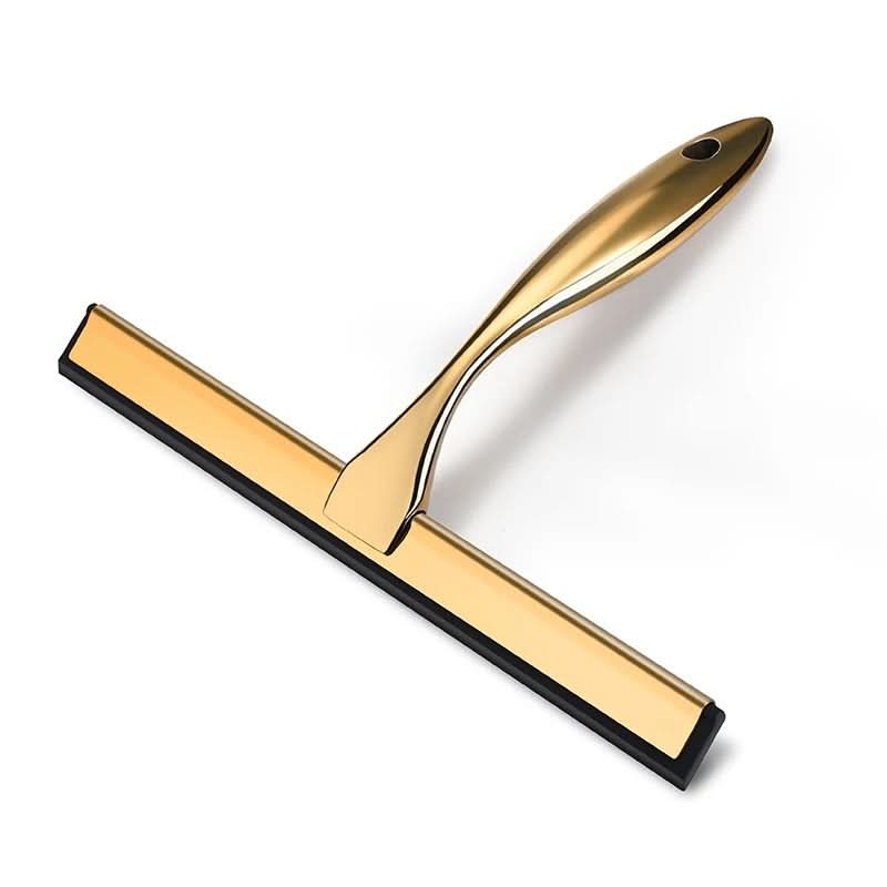 Shower Squeegee Stainless Steel & Silicone Blade Ergonomic Handle