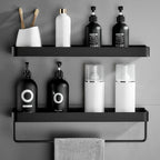 Shower Wall Shelf No-Drill Self-Adhesive Stainless Steel & ABS