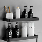 Shower Wall Shelf No-Drill Self-Adhesive Stainless Steel & ABS