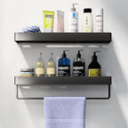 Shower Wall Shelf No-Drill Self-Adhesive Stainless Steel & ABS