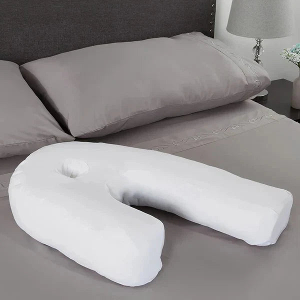 Side Sleeper Pillow Ergonomic Contoured Ear Cutout