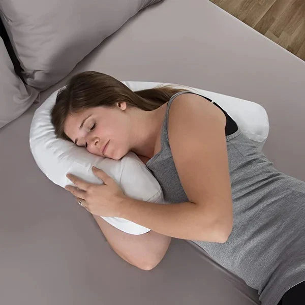 Side Sleeper Pillow Ergonomic Contoured Ear Cutout