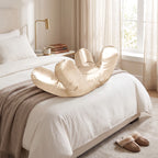 Side Sleeper Pillow Open-Center Polyester Core Washable Cover