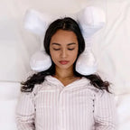 Side Sleeper Pillow Open-Center Polyester Core Washable Cover