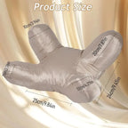 Side Sleeper Pillow Open-Center Polyester Core Washable Cover