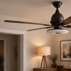 Silent 52-Inch Dimmable LED Ceiling Fan (Plywood Blades)