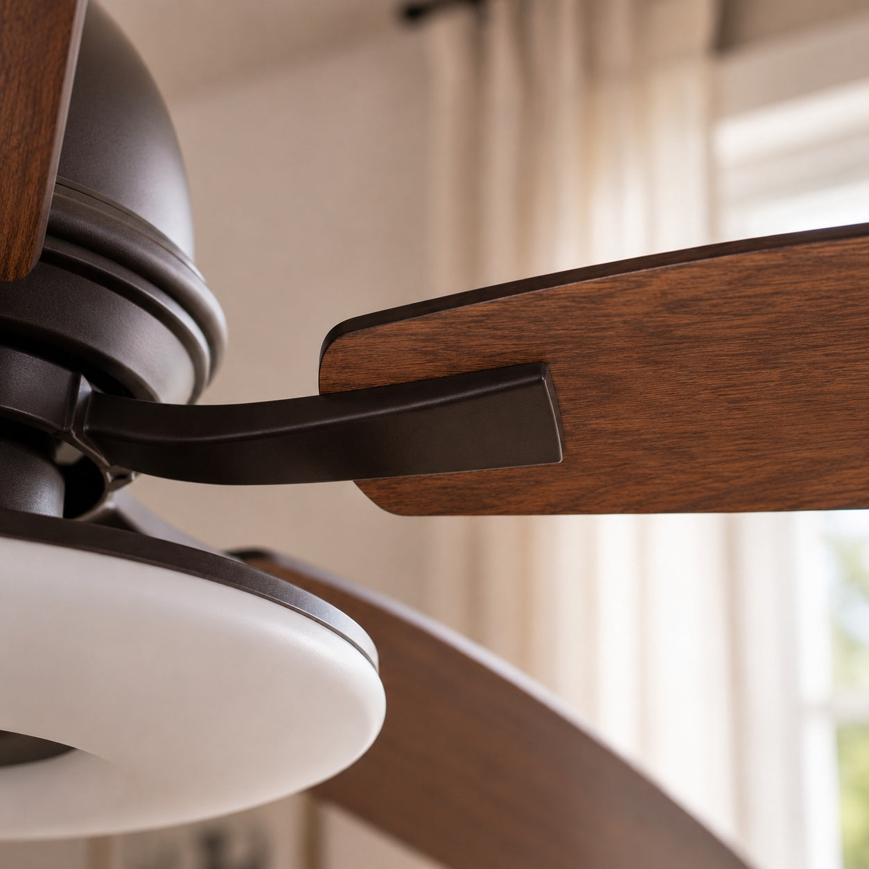 Silent 52-Inch Dimmable LED Ceiling Fan (Plywood Blades)