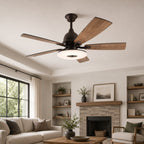 Silent 52-Inch Dimmable LED Ceiling Fan (Plywood Blades)