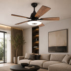 Silent 52-Inch Dimmable LED Ceiling Fan (Plywood Blades)