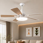 Silent 52-Inch Dimmable LED Ceiling Fan (Plywood Blades)