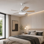 Silent 52-Inch Dimmable LED Ceiling Fan (Plywood Blades)
