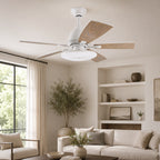 Silent 52-Inch Dimmable LED Ceiling Fan (Plywood Blades)