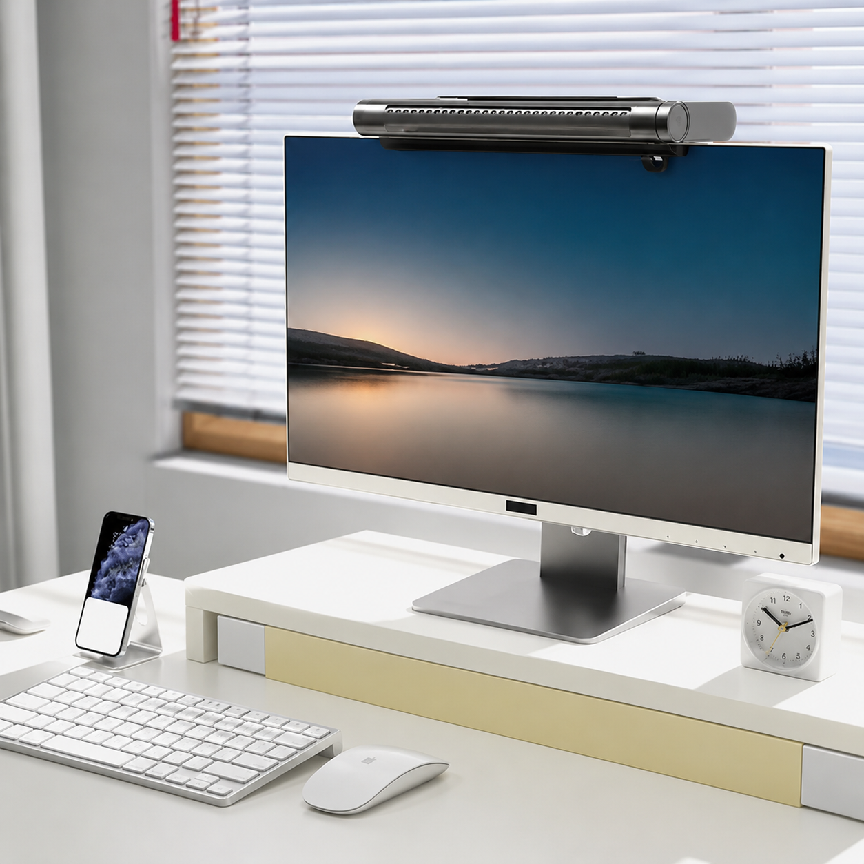 Silent Bladeless USB Desk Fan (Monitor Mount)