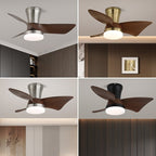 Silent Copper Motor Ceiling Fan With Integrated LED & Remote