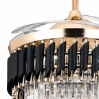Silent Dimmable LED Ceiling Fan (Crystal Blades)