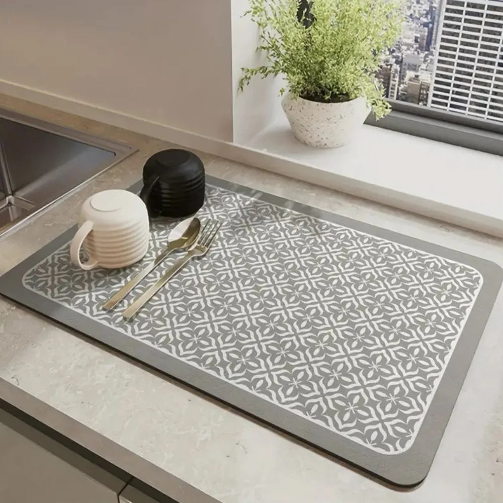 Silicone Drying Mat Absorbent Quick-Drying Non-Slip