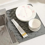 Silicone Drying Mat Raised Ribs & Heat-Resistant