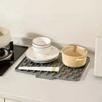 Silicone Drying Mat Raised Ribs & Heat-Resistant