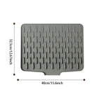 Silicone Drying Mat Raised Ribs & Heat-Resistant