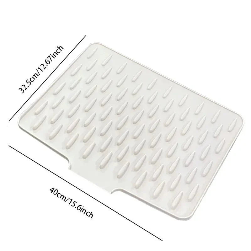 Silicone Drying Mat Raised Ribs & Heat-Resistant