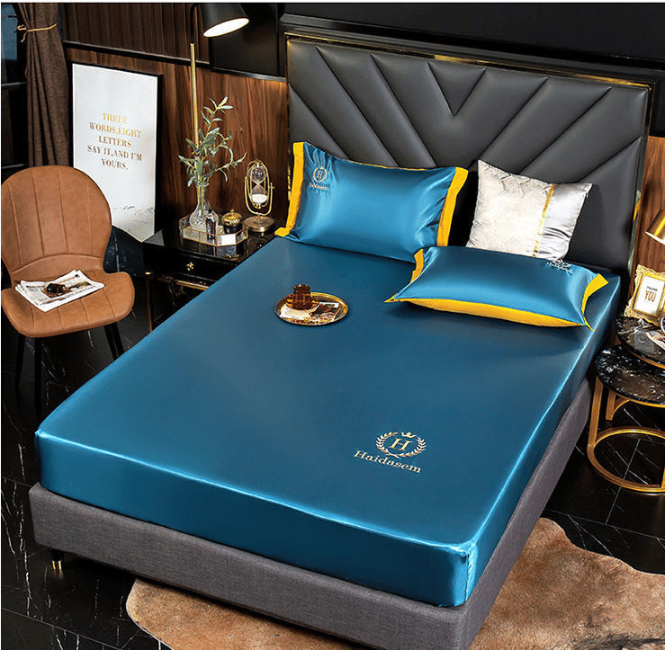 Silk Bed Sheets Temperature-Regulating Deep Pockets & Elastic Edge