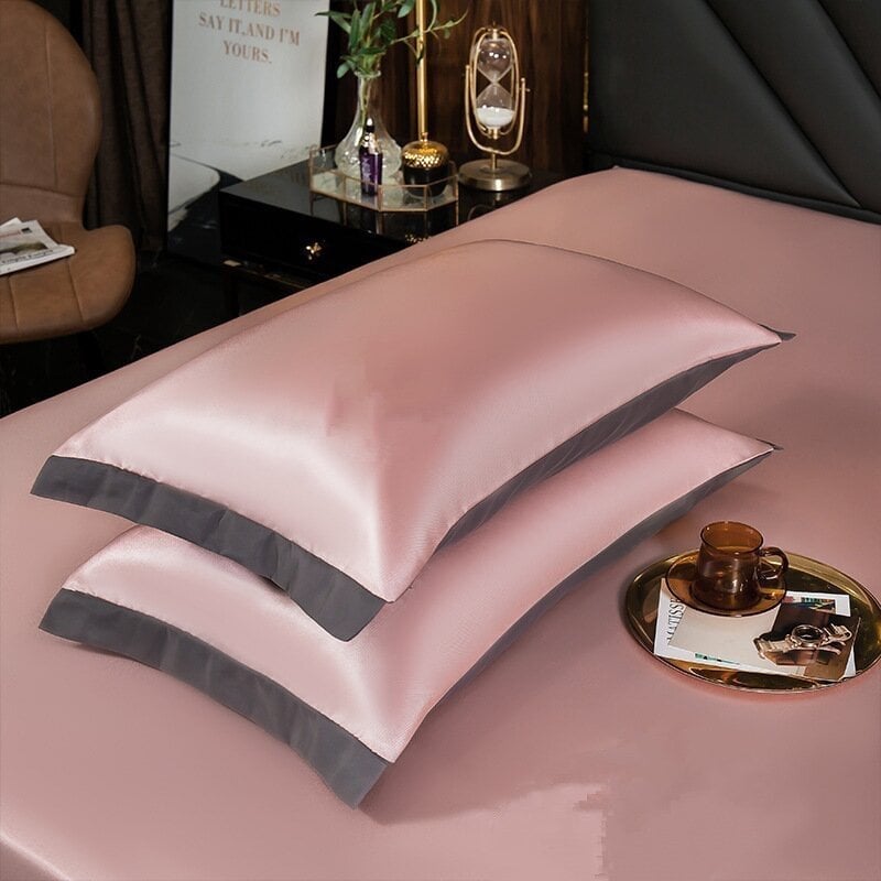 Silk Bed Sheets Temperature-Regulating Deep Pockets & Elastic Edge