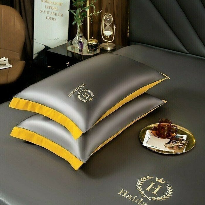 Silk Bed Sheets Temperature-Regulating Deep Pockets & Elastic Edge