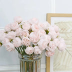 Silk Peony Bouquet 27 Realistic Heads