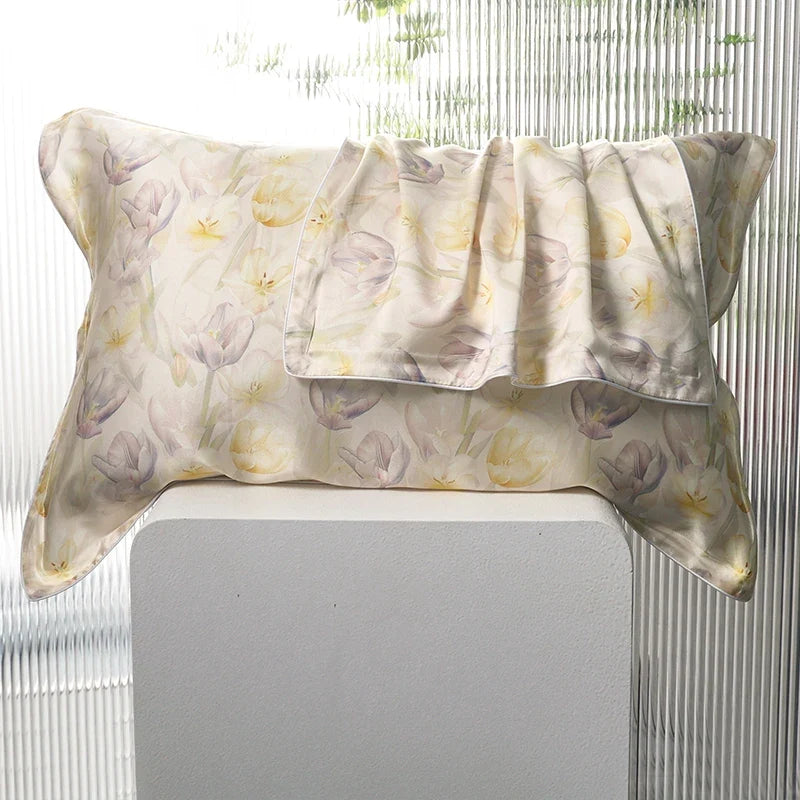 Silk Pillowcase Mulberry Silk Front & Lyocell Back