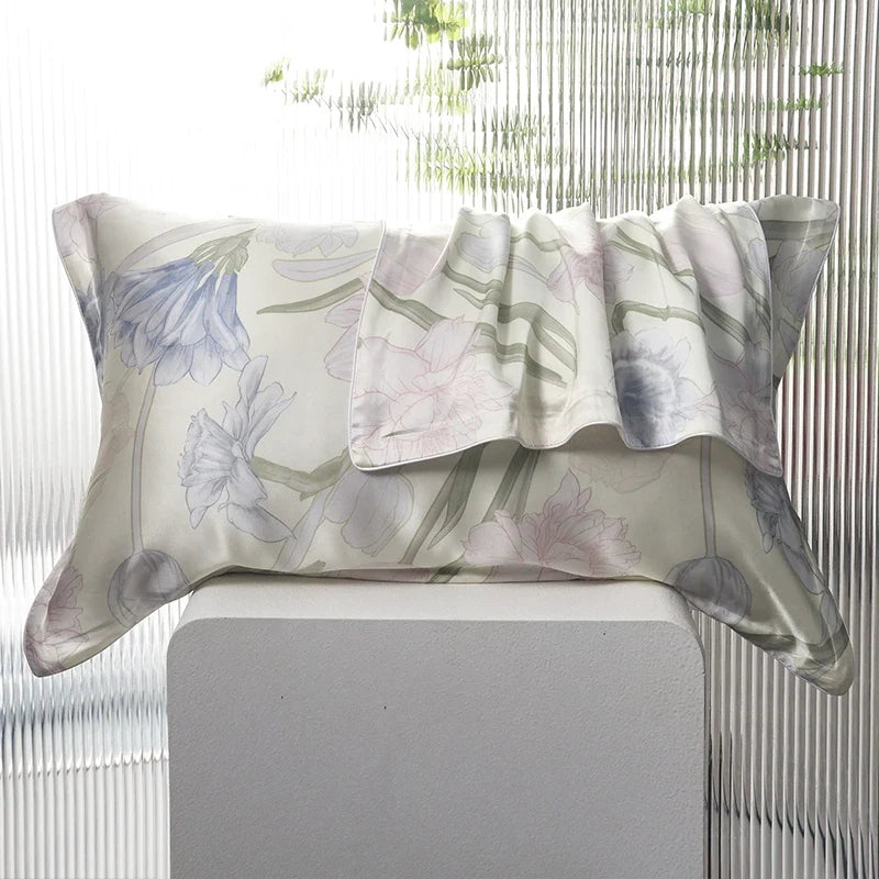Silk Pillowcase Mulberry Silk Front & Lyocell Back