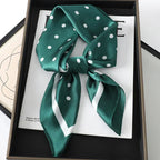 Silk Scarf Plaid Square 70cm Lightweight