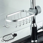 Sink Drain Rack Rustproof Aluminum Scratch-Resistant
