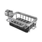 Sink Drainer Basket Drill-Free Perforated Aluminum With Hanging Hook