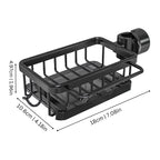 Sink Drainer Basket Drill-Free Perforated Aluminum With Hanging Hook