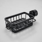 Sink Drainer Basket Drill-Free Perforated Aluminum With Hanging Hook