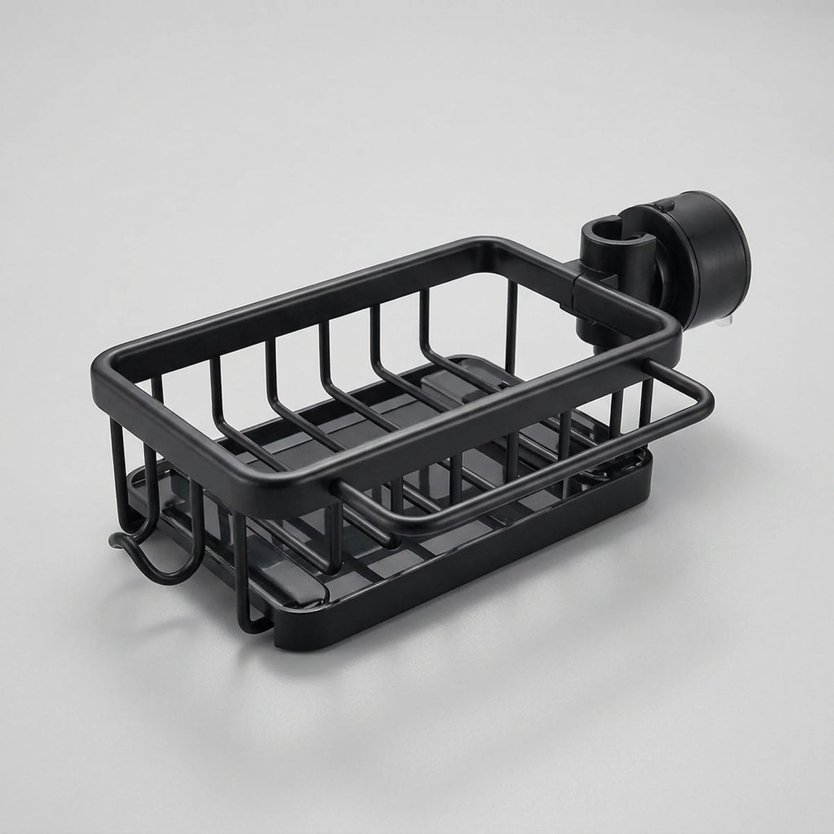 Sink Drainer Basket Drill-Free Perforated Aluminum With Hanging Hook