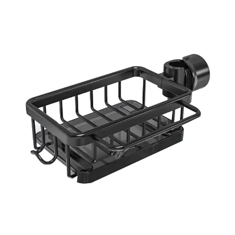 Sink Drainer Basket Drill-Free Perforated Aluminum With Hanging Hook