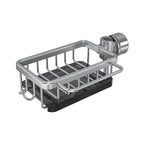 Sink Drainer Basket Drill-Free Perforated Aluminum With Hanging Hook