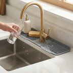 Sink Drip Mat Flexible Silicone Anti-Slip Dishwasher Safe