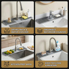 Sink Drip Mat Flexible Silicone Anti-Slip Dishwasher Safe