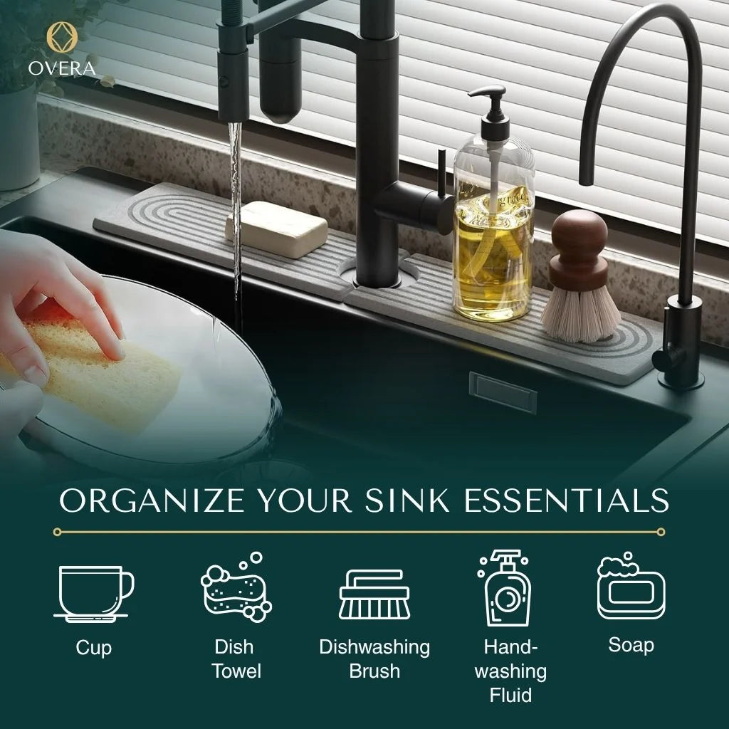 Sink Drying Mat Diatomite Fast-Absorbent Quick-Drying