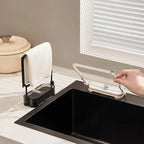Sink Filter Rack Ultra-Fine Mesh Foldable Rust-Resistant Frame
